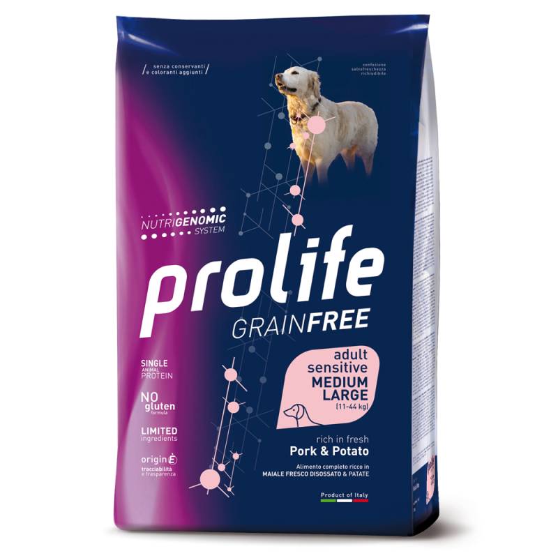 Dog Prolife Grain Free Schwein & Kartoffel - 10 kg von Prolife