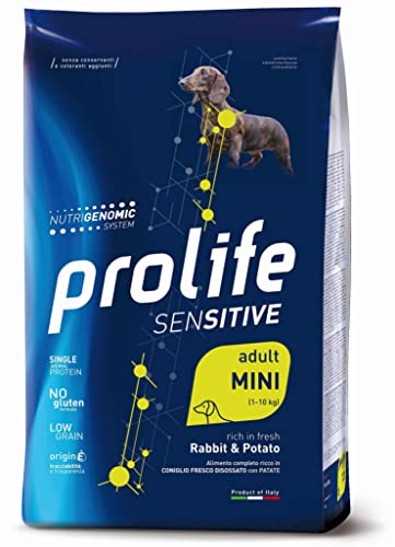 PROLIFE Sensitive KROCETTE FÜR ERWACHSEN, Kaninchen UND Mini-Kartoffeln, 600 g von Prolife