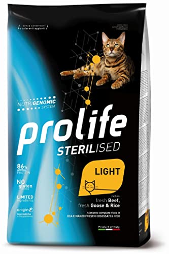 Prolife Cat Sterilised Light Rindfleisch und Gans 1,5 kg von Prolife