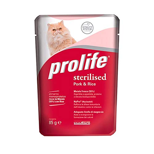 Prolife Katze Sterilised 85g, Schwein von Prolife