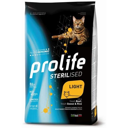 Prolife Sterilised Light Cat Rind, Gans und Reis - 7 kg von Prolife