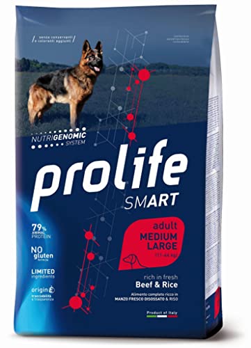 prolife Smart Frisches Rindfleisch und Reis Erwachsene Medium/Large 12 kg von Prolife