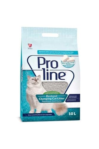 Pro Line Marseife Duft Bentonit Katzensand 10 Kg * 2 Stück von Proline