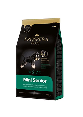 Prospera Plus Futtermittel für Hunde, Senioren, Klein, Senior, Superpremium Huhn und Reis, 8 kg von Prospera Plus