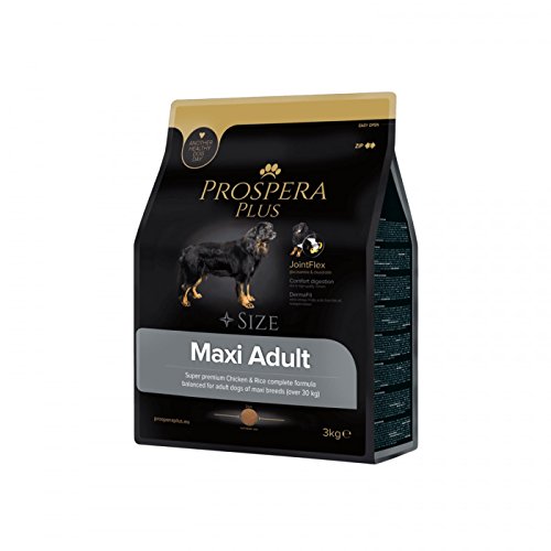 Prospera Plus Futtermittel für Hunde, für Erwachsene von Maxi Adult Superpremium Huhn und Reis 3 kg von Prospera Plus