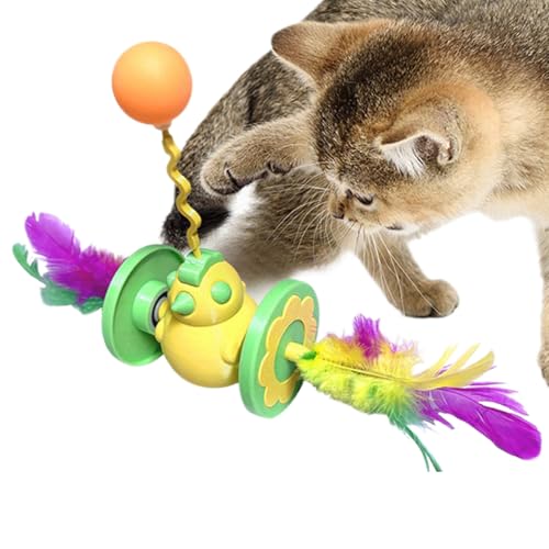 Protoence Katzenangel Spielzeug | Kükenform Angelstab Mit Wackelpuppe,Interaktives Katzenspielzeug Mit Spielball Für Drinnen Draußen Garten Reisen Zuhause Wohnung Protoence Katzenangel Spielzeug | Kükenform Angelstab Mit Wackelpuppe,Interaktives Katzenspielzeug Mit Spielball Für Drinnen Draußen Garten Reisen Zuhause Wohnung von Protoence