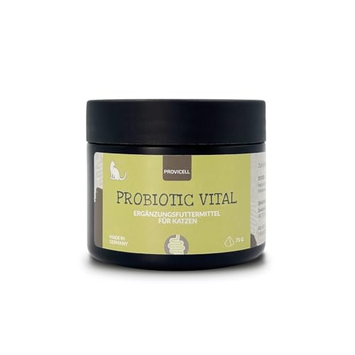 Provicell Probiotic Vital Katze | Probiotisches Ergänzungsfuttermittel mit Tierärzten in Deutschland entwickelt | 75 g Pulver | 1 Bakterienstamm für Katzen | Reich an Ballaststoffen von Provicell