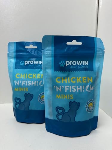 proWIN Best Friends Chicken 'N' Fish Minis 150g - Doppelpack - 2x150g von Prowin