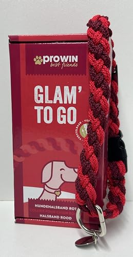 proWIN best friends Hundehalsband Gr. S Halsband rot von Prowin