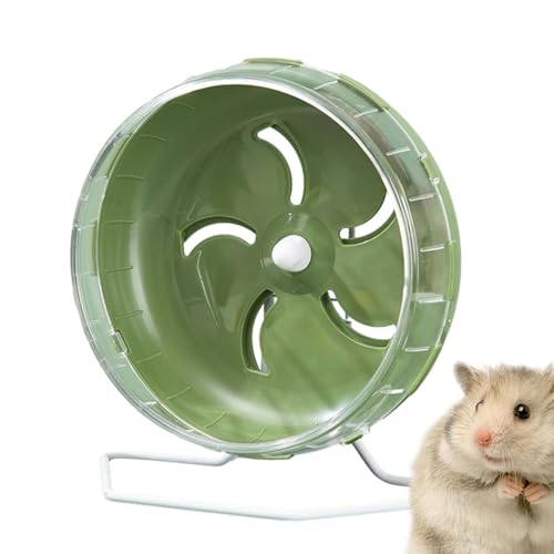 Hamster Wheel, Running Wheel Hamster Quiet Hamster Toy Transparent, Non-Slip Running Disc Super Quiet Hamster Wheels - Quiet Spinner Hamster Wheels with Adjustable Stand for Dwarf Hamsters von Proypiax