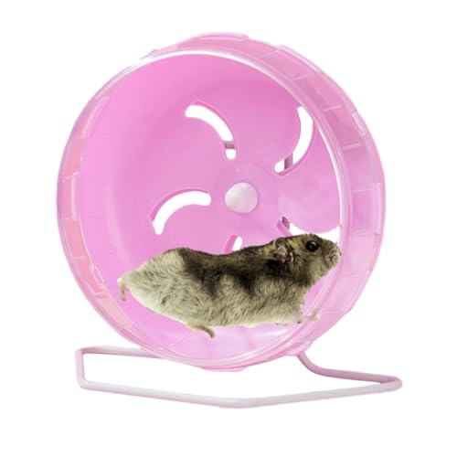 Hamster Wheel, Running Wheel Hamster Quiet Hamster Toy Transparent, Non-Slip Running Disc Super Quiet Hamster Wheels - Quiet Spinner Hamster Wheels with Adjustable Stand for Dwarf Hamsters von Proypiax