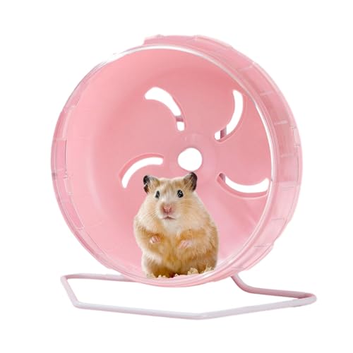 Proypiax Hamster Wheel, Running Wheel Hamster Quiet Hamster Toy Transparent, Non-Slip Running Disc Super Quiet Hamster Wheels - Quiet Spinner Hamster Wheels with Adjustable Stand for Dwarf Hamsters von Proypiax