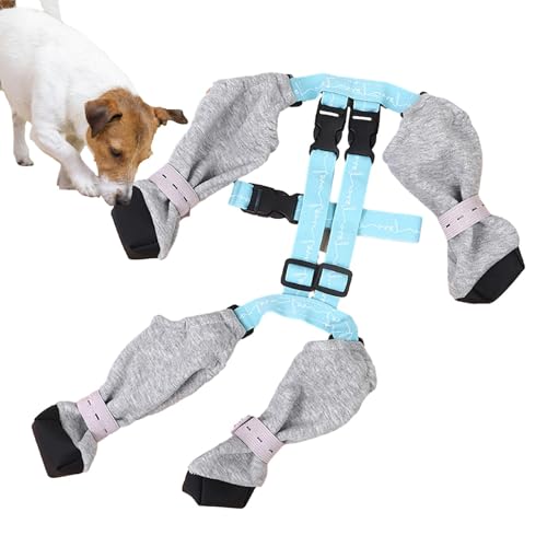 Pfotenschutz, Hundeschuhe Outdoor Sportschuhe Hundesocken wasserdichte Hundestiefel Wasserdicht Hundeschuhe Mit Warmem Fleece Und Hohem Design, rutschfeste Hunde Schuhe Outdoor von Proypiax