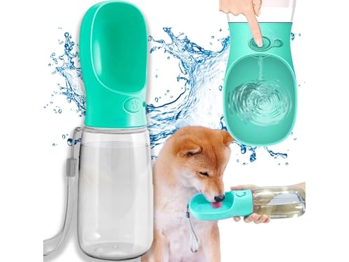 Przydasie Praktische Hundetrinkflasche mit 350 ml Fassungsvermögen, ergonomischer Schale, auslaufsicherem Verschlusssystem und lebensmittelechtem Kunststoff, perfekt für Outdoor-Aktivitäten und Reisen von Przydasie