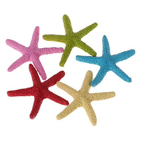 5 Stück Aquarium Künstliche Polyresin Seastars Simulation Ornament für Süß- und Salzwasserfische für D von Psdndeww