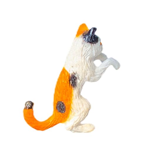 Psdndeww Escaping Kitten Figurines Aquarium-Dekoration, handgefertigte Blumentopf-Figur, Kunst-Skulptur für Aquarium im Freien von Psdndeww