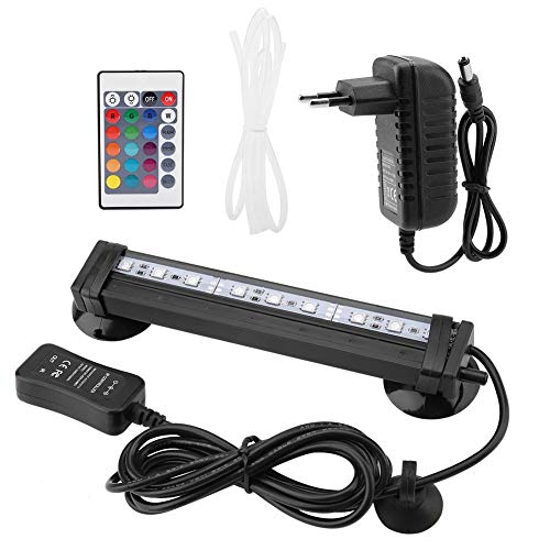 Aquarium Beleuchtung RGB LED Aquariumbeleuchtung Aquarium Bubble Light IP68 Wasserdichtes Aquarium Tauch Licht Unterwasser LED Lampe mit 24 Key Fernbedienung(16cm) von Pssopp