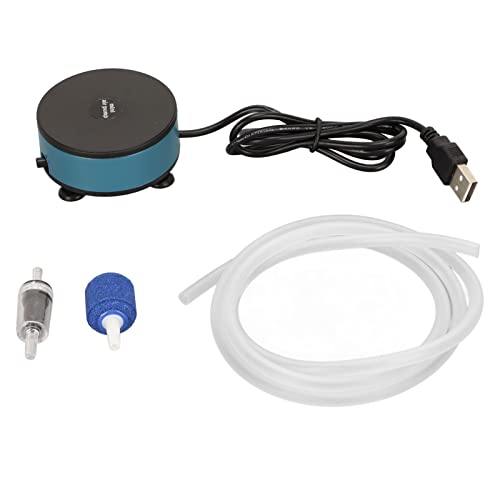 Aquarium Luftpumpe Aqaurium Sauerstoffpumpe USB wiederaufladbare Silent Air Belüfter Pumpe Tragbarer Aquarium Belüfter für Aquarien Angeln im Freien von Pssopp