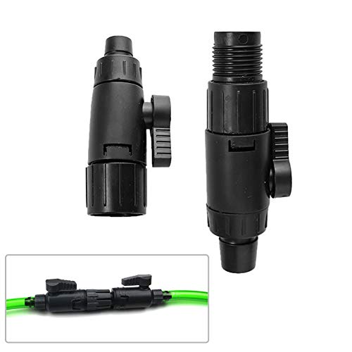 Pssopp Aquarium Schlauchventil Schlauch Ventil Schlauchverbinder Anschluss 2 Stück 12mm zu 16mm Aquarium Wasser durchfluss regelventil Rohranschluss Adapter von Pssopp