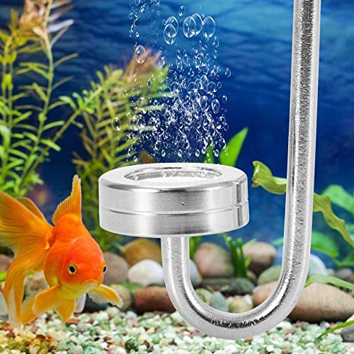 Fdit Aquarium CO2 Diffusor Aluminiumlegierung CO2 Diffusor Aquarium CO2 Zerstäuber mit U-förmigem Verbindungsrohr für Aquarienpflanzen Zubehör von Pssopp