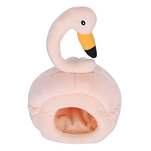 Fdit Hamster Pet Bed House, Cartoon Swan Shape Schönes Kleines Haustier-Schlafhaus, Hamster Soft Nest Warmer Bettkäfig, Kleintierbedarf von Pssopp