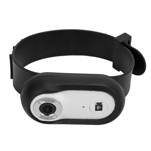 Haustierhalsbandkamera, Tragbare All-in-One-1080P-HD-Haustiersportkamera mit Rückenclip für den Außenbereich (White) von Pssopp