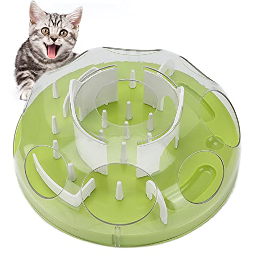 Katzenfutter Puzzle Spielzeug Slow Feed Futternapf Hundefutterautomat Slow Eating Bowl Fun Eating Katzenfutternapf Labyrinth Interaktive Futterschale von Pssopp