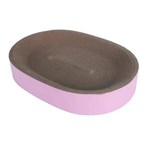 Katzenkratzbaumnest, Langlebiges Katzenkratzbaumbett aus Wellpappe für den Innenbereich (Purple) von Pssopp