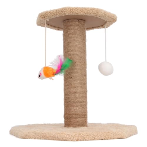 Kratzbaum für Katzen, interaktiver Kratzbaum für Katzen, mit Schleifkrallen mit Spielzeug, minimalistisches Design, hochwertige Materialien, tragbare Größe, Möbel von Pssopp