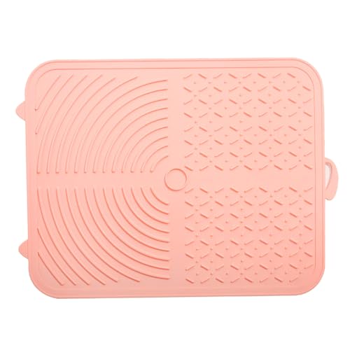 Leckmatte für Hunde, 30,5 X 24,9 X 0,3 cm, Leckmatte für Langsames Fressen, Lindert Angstzustände, Silikon-Pad, Hitzebeständig, Leicht zu Reinigen, Leckmatte für Langsames (PINK) von Pssopp