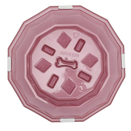 Pet Slow Feeding Bowl, Gesund, Leicht zu Absorbieren Pet Slower Food Feeding Dishes Verdauungshilfe Verhindert Ersticken für Hunde (Lila) von Pssopp