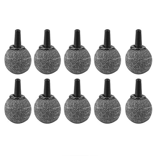 Pssopp 10 Stücke Aquarium Luftstein Mineral Blase Diffusor Airstones Set Calabash Ballförmigen Sauerstoff Diffusor Aquarium Luftschlauch Stecker Splitter für Aquarium Hydroponik von Pssopp