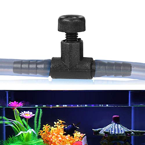 20 Stücke Aquarium Luftventil Schwarz ABS Aquarium T Stecker Aquarium Luftschlauch Stecker 3 Way Schläuche Volumen Luftstromregelventil für Aquarium Aquarium von Pssopp