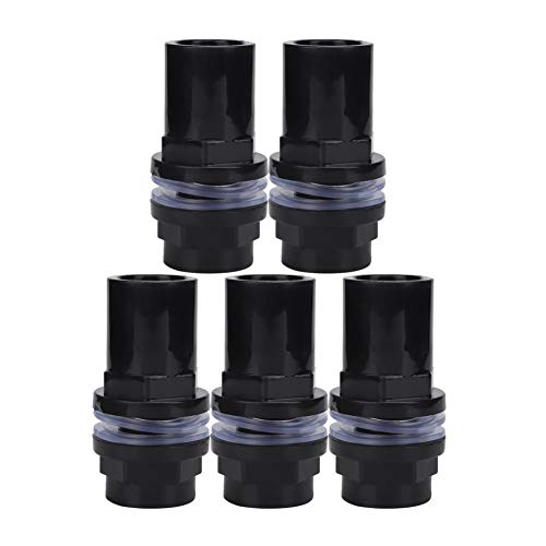 Pssopp 5 Stücke Aquarium Wasser Rohr Konverter PVC Aquarium Schlauch Adapter Aquarium Wasser Rohrverbinder Gerade Rohrverbinder Aquarium Zubehör(25mm) von Pssopp