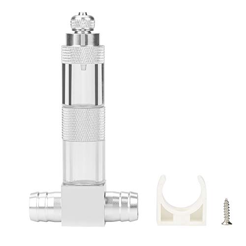 Pssopp Aquarium CO2 Diffusor CO2 Inlinediffusor Zerstäuber Externe Bubble Counter Zinklegierung Aquarium CO2 Blasenzähler für Aquarium Fisch Behälter Pflanzen (φ12 mm mit Bubble Counter) von Pssopp