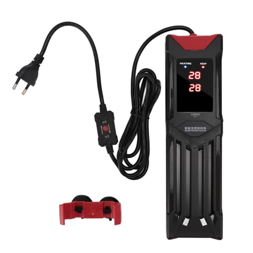 Pssopp Aquarium-Heizung, Intelligentes Digitalanzeige-Thermometer, Aquarium-Temperaturregler für Tropisches Aquarium (EU-Stecker 220 V) von Pssopp