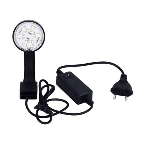 Pssopp Aquarium-LED-Licht, Verstellbares Kleines Helles Aquarium-Stablicht für Riffkorallenpflanzen-Süßwassertank (5 W, 100–220 V) von Pssopp