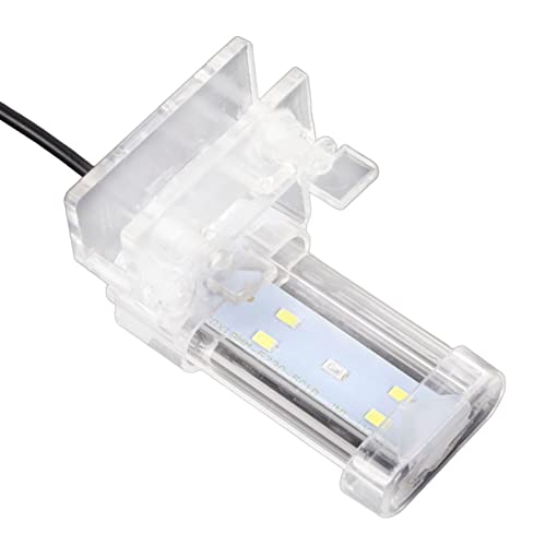 Pssopp Aquarium Licht, EU Stecker 220V Aquarium Clip Lampe Kristall Wasserdichter Kunststoff Robust für Aquarium (WH-080) von Pssopp