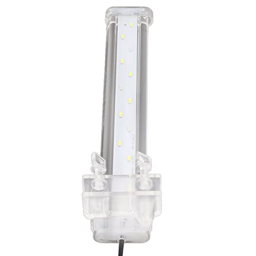 Pssopp Aquarium Licht, EU Stecker 220V Aquarium Clip Lampe Kristall Wasserdichter Kunststoff Robust für Aquarium (WH-260) von Pssopp