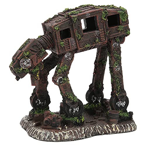 Pssopp Aquarium Roboter Hund Aquarium Landschaft Dekorationen Simulation Aquarium Haustier Harz Aquarium Ornament von Pssopp