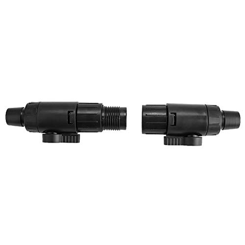 Pssopp Aquarium Schlauchventil Schlauch Ventil Schlauchverbinder Anschluss Aquarium Wasser durchfluss regelventil Rohranschluss Adapter mit Schnellverschlussgriff für Aquarien Aquarium (16mm) von Pssopp