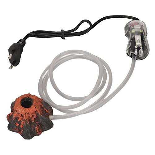 Pssopp Aquarium Volcano Ornament Kit Air Bubbler Stone Air Stone Bubbler Volcano Ornament Air Bubbler Dekorationen für Aquarien von Pssopp