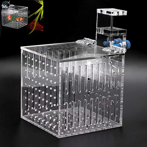 Aquarium Züchter Box Aquarium Isolation Inkubator Acryl Fisch Isolation Box Multifunktionale Fischzucht Brüterei von Pssopp