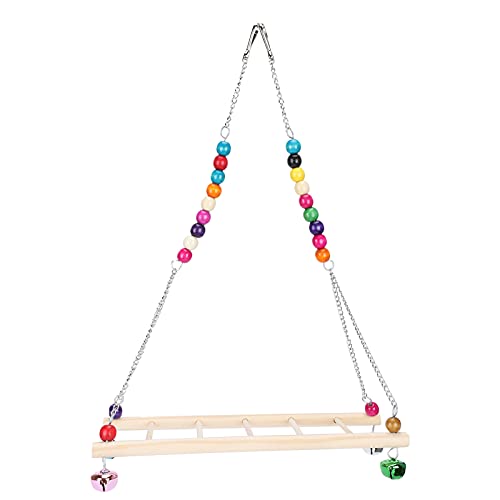 Pssopp Chicken Swing Holz Chicken Barsch Pet Stand Spielzeug Kletterständer Leiter Trainingsspielzeug für Hühner Papageien Ara und Große Vögel Spielzeug von Pssopp