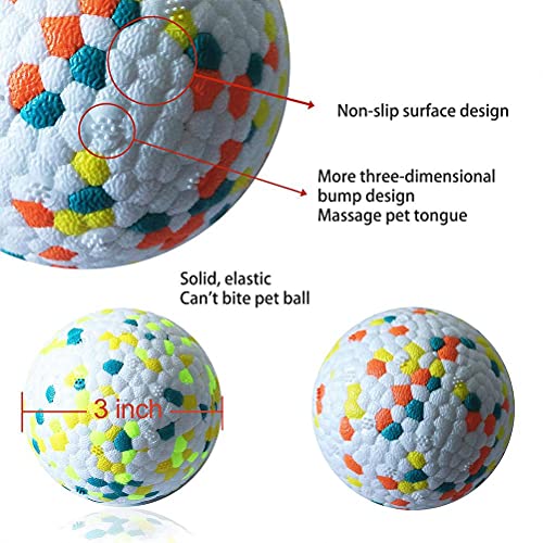 Pssopp ETPU Hundeballspielzeug, Rutschfester Hundefußball, Kaubeständiger Sensorischer Hundeball, Leichter Schwimmender Hundespielball, Massierender Hundebeschichtungsball für Spielzeug von Pssopp