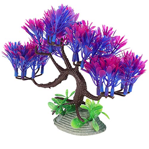 Pssopp Fdit Aquarium Pflanzen Kunststoff Aquarium Dekorationen Lebensechte Unterwasserpflanzen Simulation Gras Landschaft Ornament (Q-S015C) von Pssopp