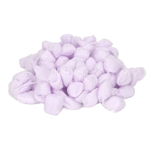 Pssopp Hamster Cotton Ball Pet Hamster Bettwäsche Warm Cotton Balls Hamster House Filler Cotton für Hamster Syrischer Hamster Chinchilla (Lila) von Pssopp