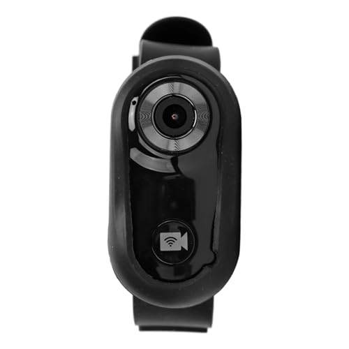 Haustierhalsbandkamera, Tragbare All-in-One-1080P-HD-Haustiersportkamera mit Rückenclip für den Außenbereich (Black) von Pssopp