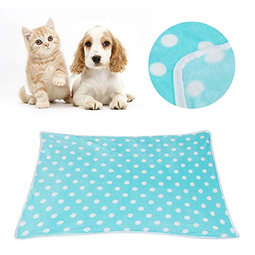 Pssopp Hundedecke Hundebett Matte Schlafplatz Decken Softe Warme Hundedecke Katzendecke Super Weich Haustier Decke für Hund Welpen Katze(40 x 60 cm Blau) von Pssopp