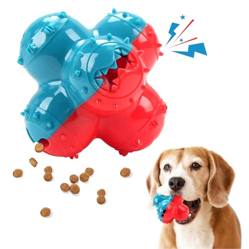 Pssopp Hundespielzeug-Leckerli-Spender-Ball, Hundefutter-Spender-Ball, Interaktives Hunde-Puzzle-Futterspielzeug für Langeweile, Zahnreinigung von Pssopp